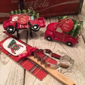 Cute Red Truck with Tree Kitchen Set!